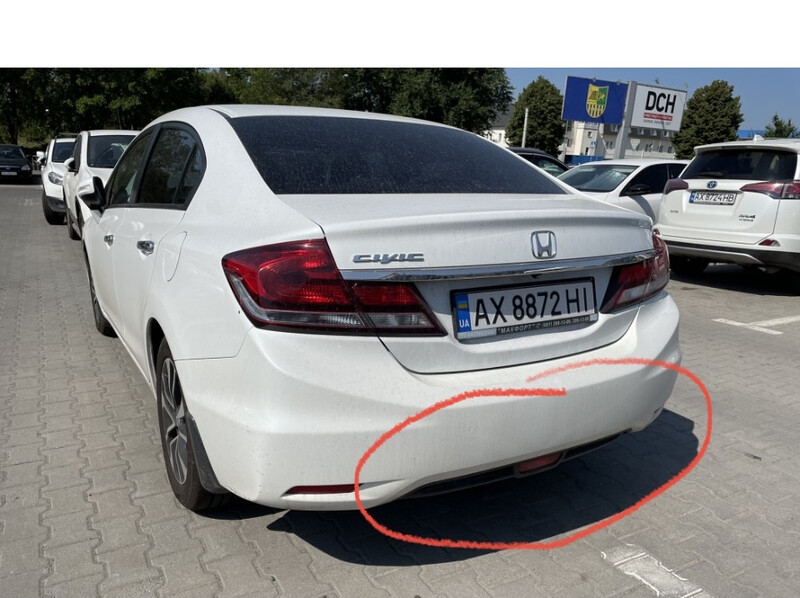 Накладка бампера заднего Honda Civic  2015 1.8 Бензин Краматорск