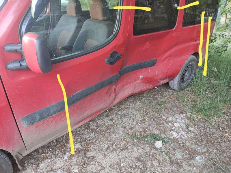 Левый бок Fiat Doblo 2008 г.  1.9 л дизель Днепр