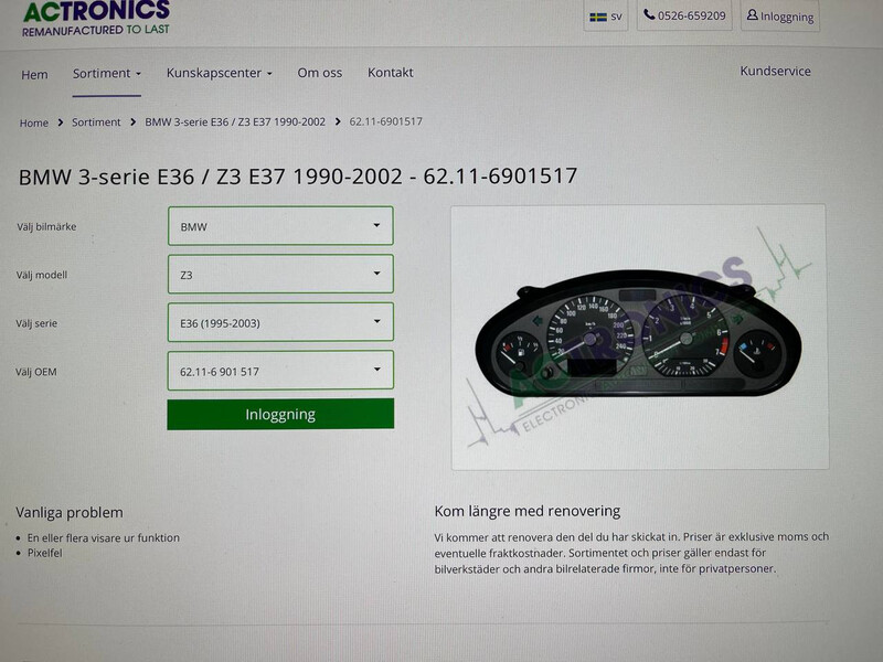 Панель приборов BMW Z3 2001 г.  Одесса