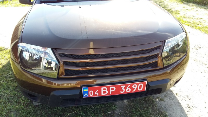 Решетка бампера верхняя Renault Duster 2012 г.  1.6 л бензин Желтые Воды