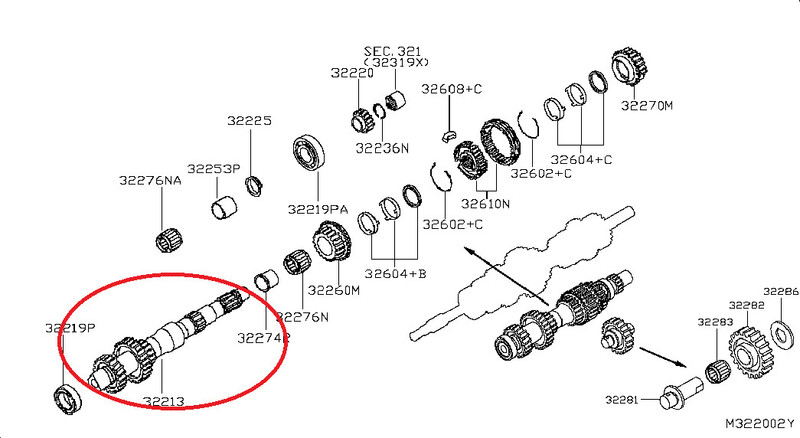 Вал мкпп Nissan Navara 2008 г.  2.5 л дизель Днепр