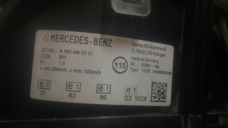 Щиток приладів Mercedes-Benz Actros 932.336 2008  Дизель Горішні Плавні