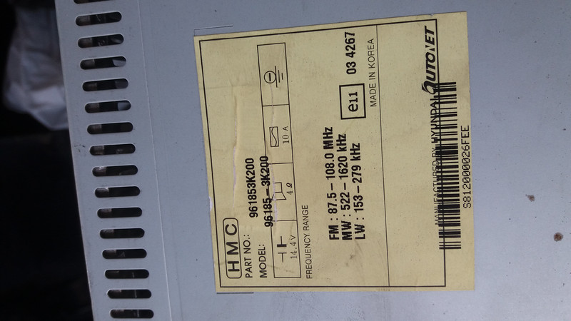 Штатна магнітола Hyundai Sonata NF 5  2007 2.4 Бензин Харків