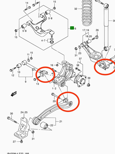 Сайлентблок задней подвески Suzuki Grand Vitara  1999 2.0 Дизель Прилуки