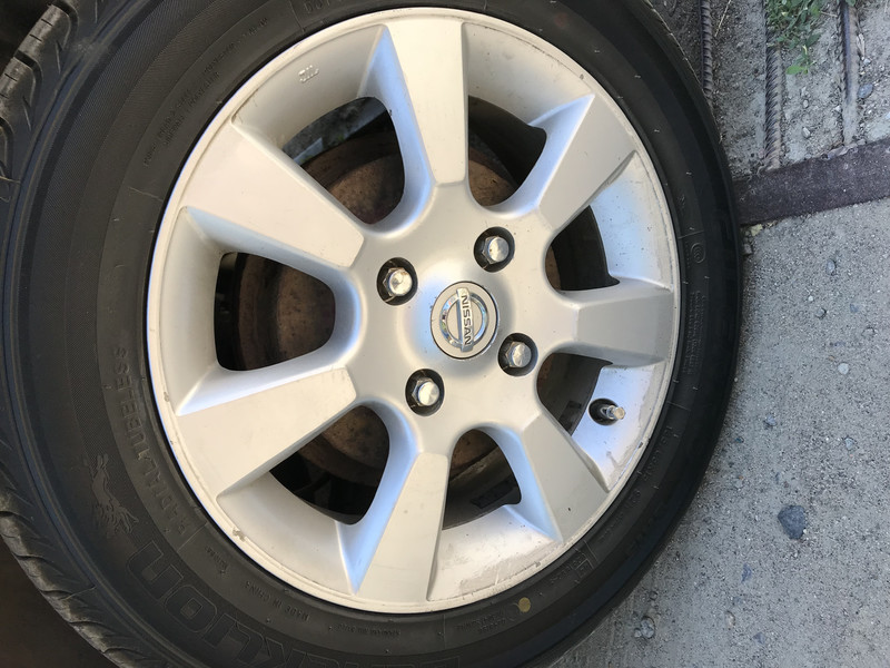 Тида диск 15 ориг и концевики лобового с низу Nissan Tiida C11  2006 1.6 Бензин Одесса