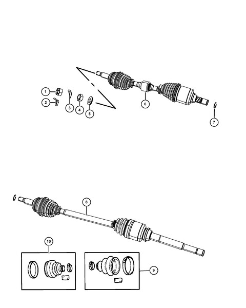 Пильовик ШРУСа внутрішній лівий Jeep Patriot  2014 універсал 2.4 Бензин 