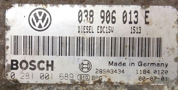 ECU Volkswagen Caddy 2002 р.  1.9 л дизель Хорол