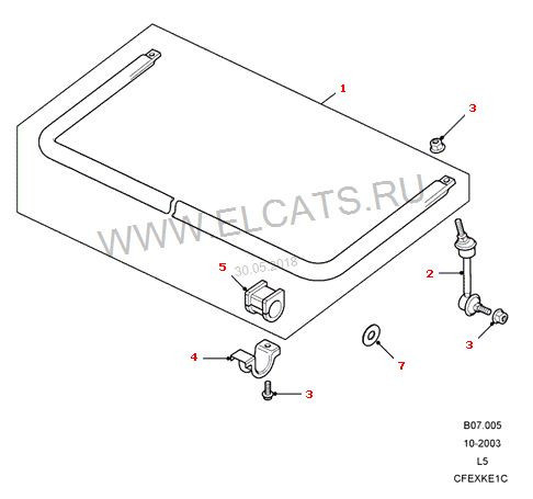 Стабилизатор передний Land Rover Discovery 2  1999 4.5 Бензин Херсон