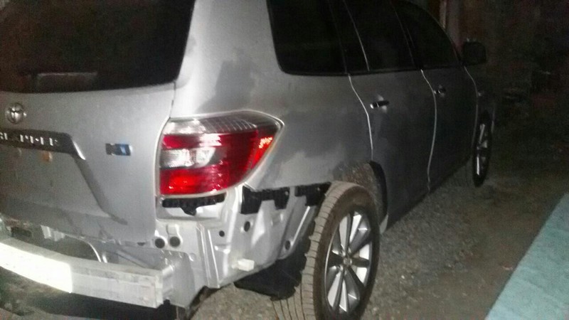 Бампер задний, фара задняя левая Toyota Highlander  2009 2.2 Бензин 