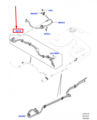 Паливні трубки Land Rover Range Rover Sport 2017 р.  3.0 л бензин Чабани