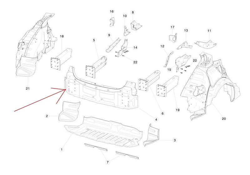 Задняя часть кузова Tesla Model S  2015 70.0 Электр Киев