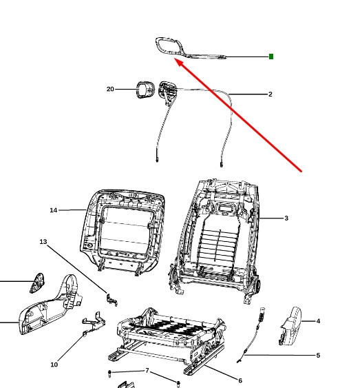Ремень безопасности пассажира и направляющая к нему Dodge Challenger  2018 купе 3.6 Бензин Днепр