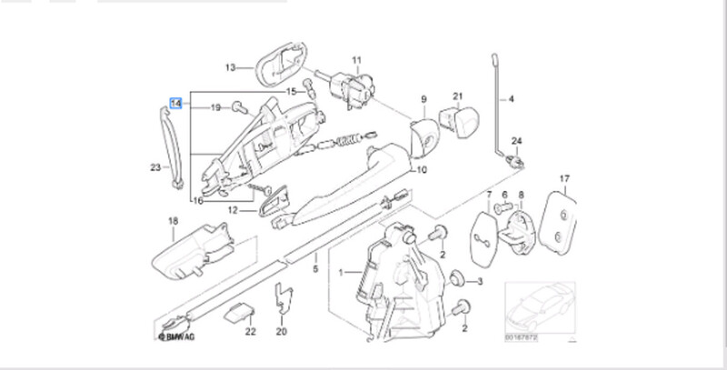Тримач ручки л е46 купе BMW 3 Series е46 2002 купе 3.0 Бензин 
