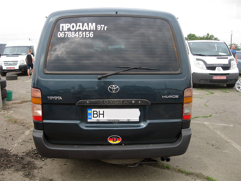 Задняя -5 дверь на хайс Toyota Hiace  1996 2.4 Дизель 