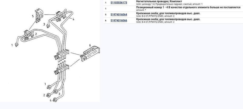 Трубки топливопровода высокого давления MAN 8.163  1999 4.6 Дизель Дніпро