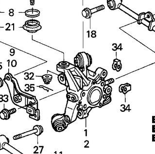 Поворотний кулак 52210SEAE04   Honda Accord