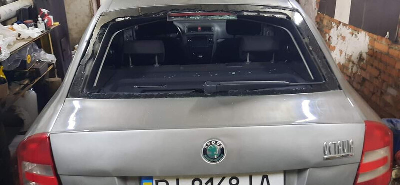 Стекло заднее Skoda Octavia A5  2008  Электро 