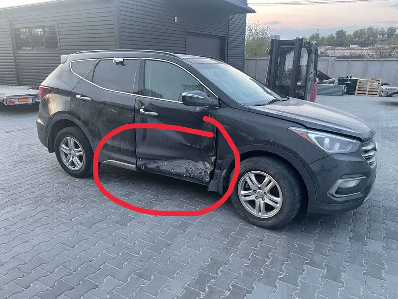 Молдинг двери Hyundai Santa FE 3  2017 2.0 Бензин Киев