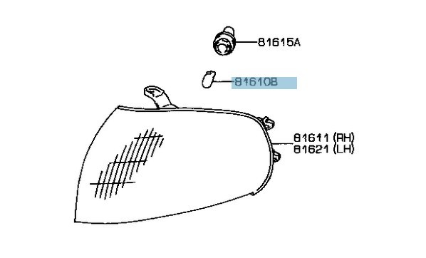 Передня габаритна фара ліва Toyota Camry 10 універсал 1992 р.  2.2 л бензин Чорноморськ