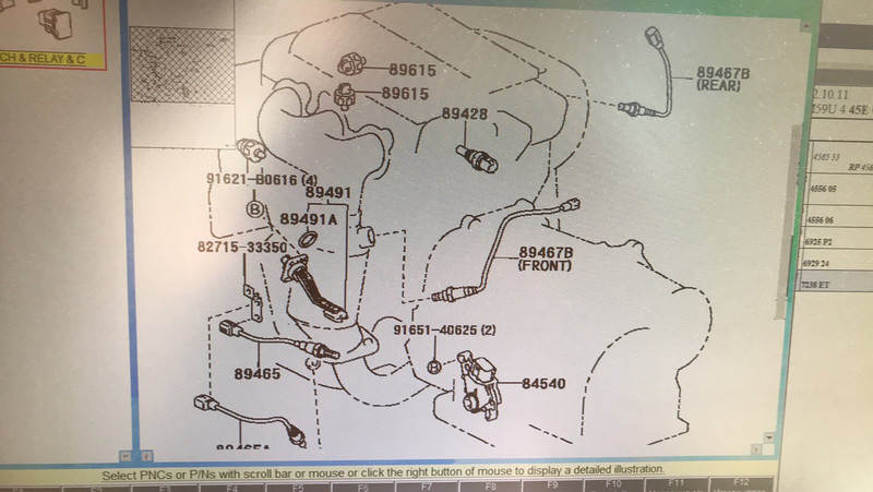 Лямбда-зонд передний 89467   Lexus RX, Toyota Camry