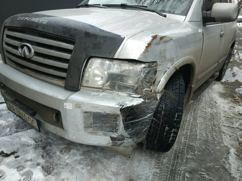 Фара левая, крыло и бампер Infiniti QX 56 2004 г.  5.6 л бензин Харьков