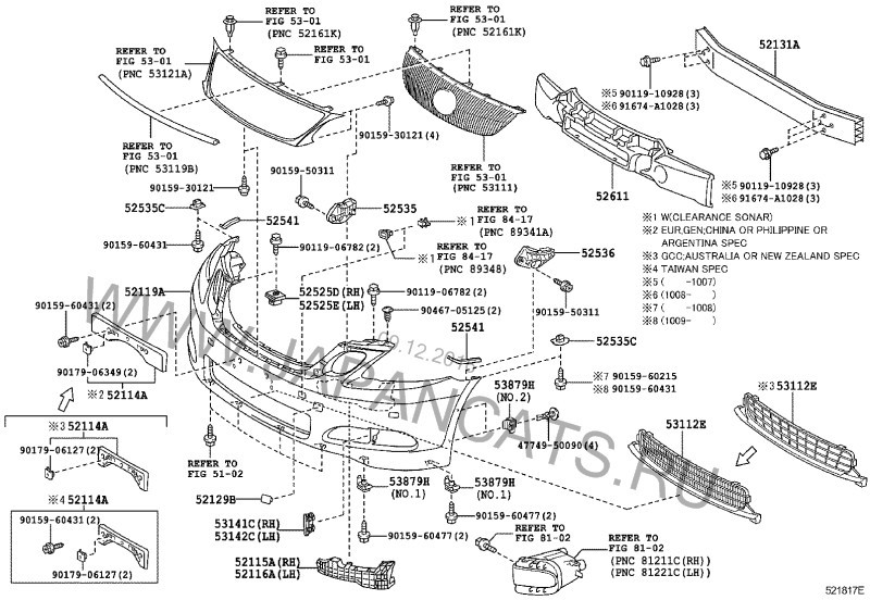 Бампер передний Lexus GS 2006 г.  3.0 л бензин Полтава