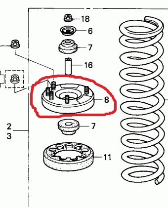 Опора амортизатора 51675-SDA-A01   Honda Accord