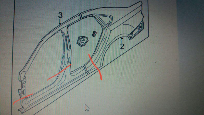 Поріг кузова 561809606A   Volkswagen Passat