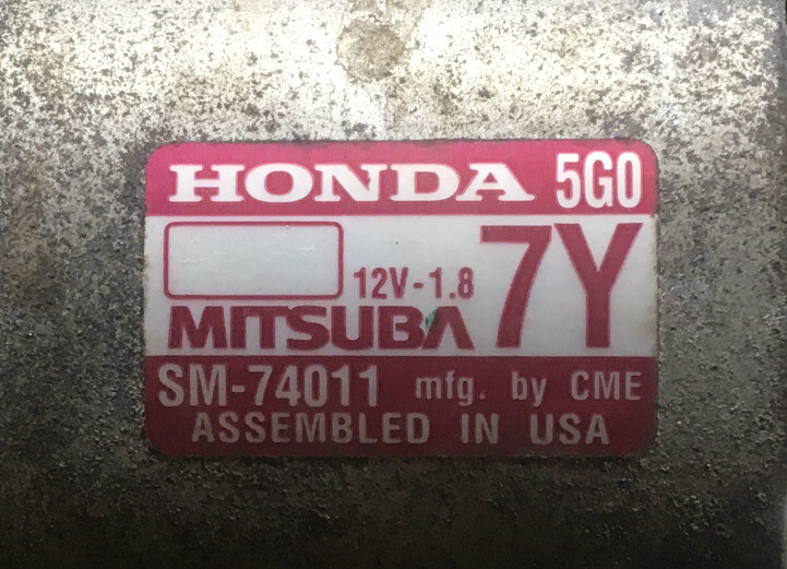 Стартер SM74011   Honda Accord, Honda Accord USA