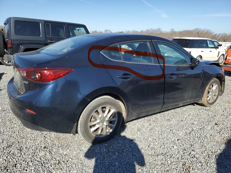 Хром задніх правих дверей Mazda 3 BM  2016 2.0 Бензин 