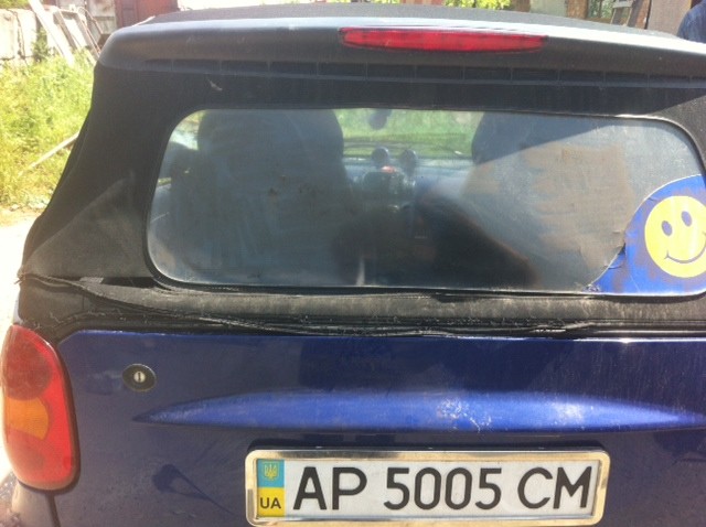 Крыша cabrio (задняя ткань) Smart ForTwo Cabrio 2002 0.8 Дизель Луцк