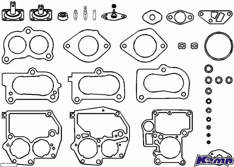 Ремкомплект карбюратора 100851546   Opel Kadett, Volkswagen Jetta, Volkswagen Passat