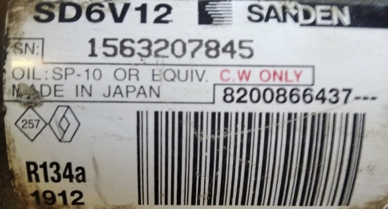 Муфта компрессора кондиционера Renault Kangoo  2007 универсал 1.6 Дизель Днепр