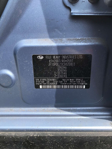 Двигатель голый ЕЕ20ZKD5LB   Subaru XV
