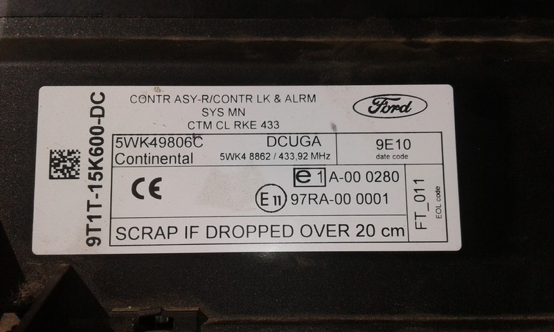 Блок управления комфортом Ford Transit Connect  2009 1.8 Дизель Благовещенское