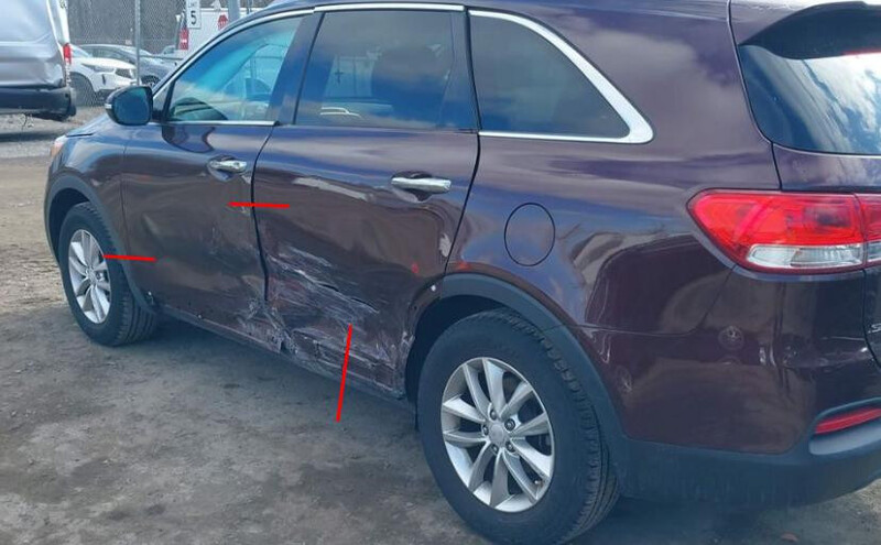 Левій порог с центральной стойкой Kia Sorento  2017 3.0 Бензин 