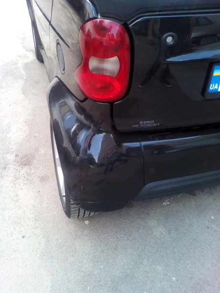 Накладка заднего бампера левая (клык) Smart ForTwo кабрио 2004 г.  1.0 л бензин Киев