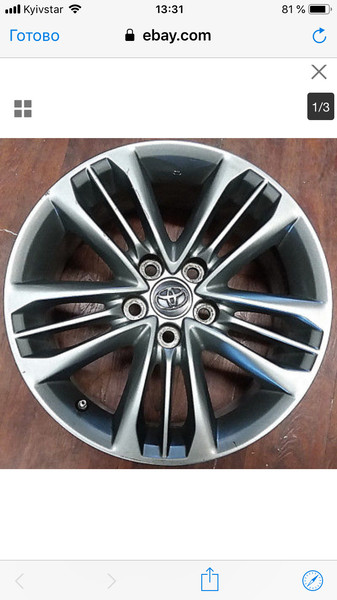 Диск литой Toyota Camry 55 2016 г.  2.5 л бензин Киев
