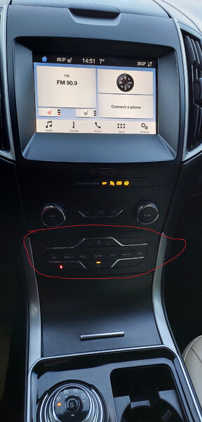 Блок управления климат-контролем Ford Edge  2020 2.0 Бензин Дубно