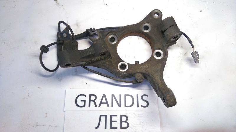 Передняя левая цапфа с датчиком ABS Mitsubishi Grandis  2006 2.4 Бензин Новомосковск