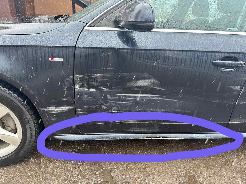 Накладка порога Audi A4 б8 2014  Электро 