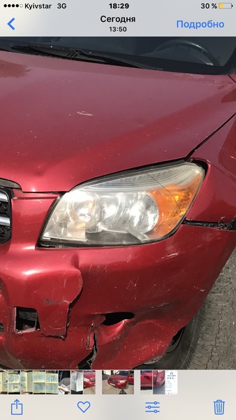 Фара передняя левая Toyota Rav 4 2007 г.  2.4 л бензин Днепр