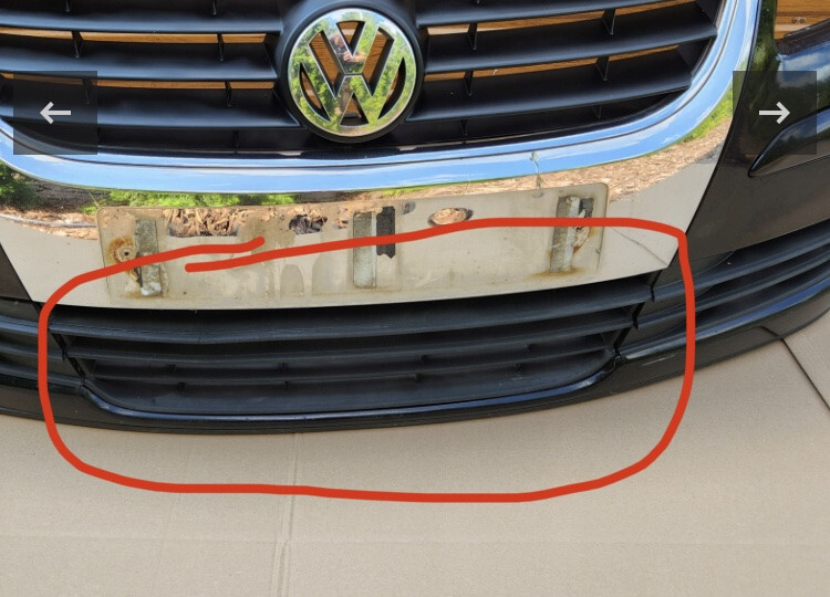 Решетка бампера Volkswagen Touran 2007 г.