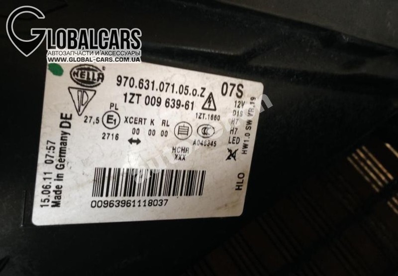 Фара левая голая Porsche Panamera  2010 хэтчбек 4.8 Бензин Киев