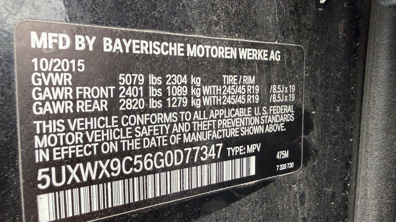 Крило праве переднє BMW X3 F25 2016 р.  2.0 л бензин USA  Рівне