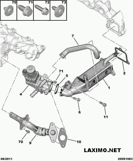Отвод картерных газов Citroen Jumper  2013 2.2 Дизель 