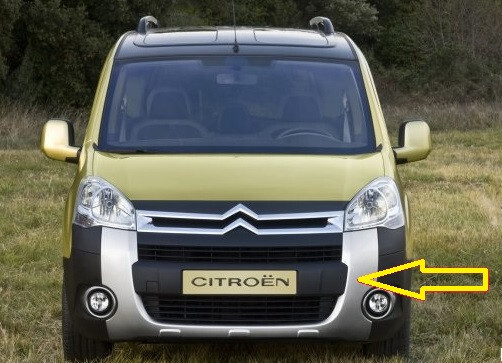 Бампер передний 9682966577   Citroen Berlingo