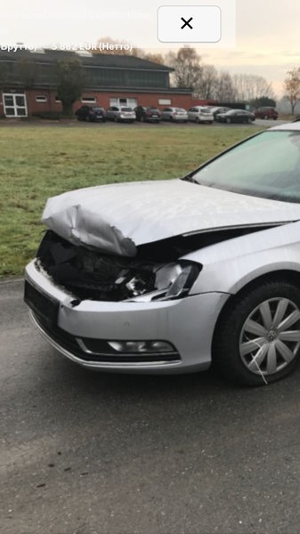 Капот серебро Volkswagen Passat B7 хэтчбек 2013 г.  1.6 л дизель Ровно