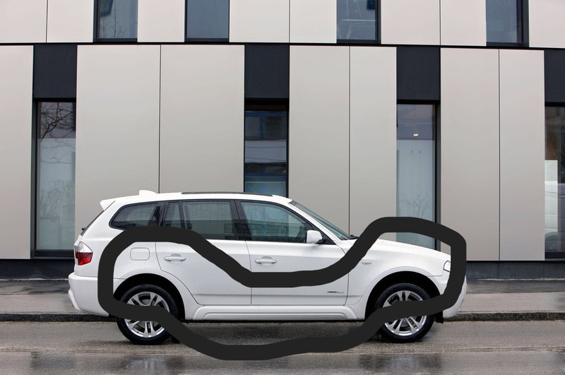 Накладка порога BMW X3 E86  2009 