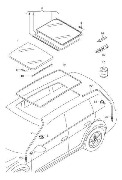 Уплотнітєль панорами Volkswagen Passat B8  2018 универсал 2.0 Дизель Ужгород